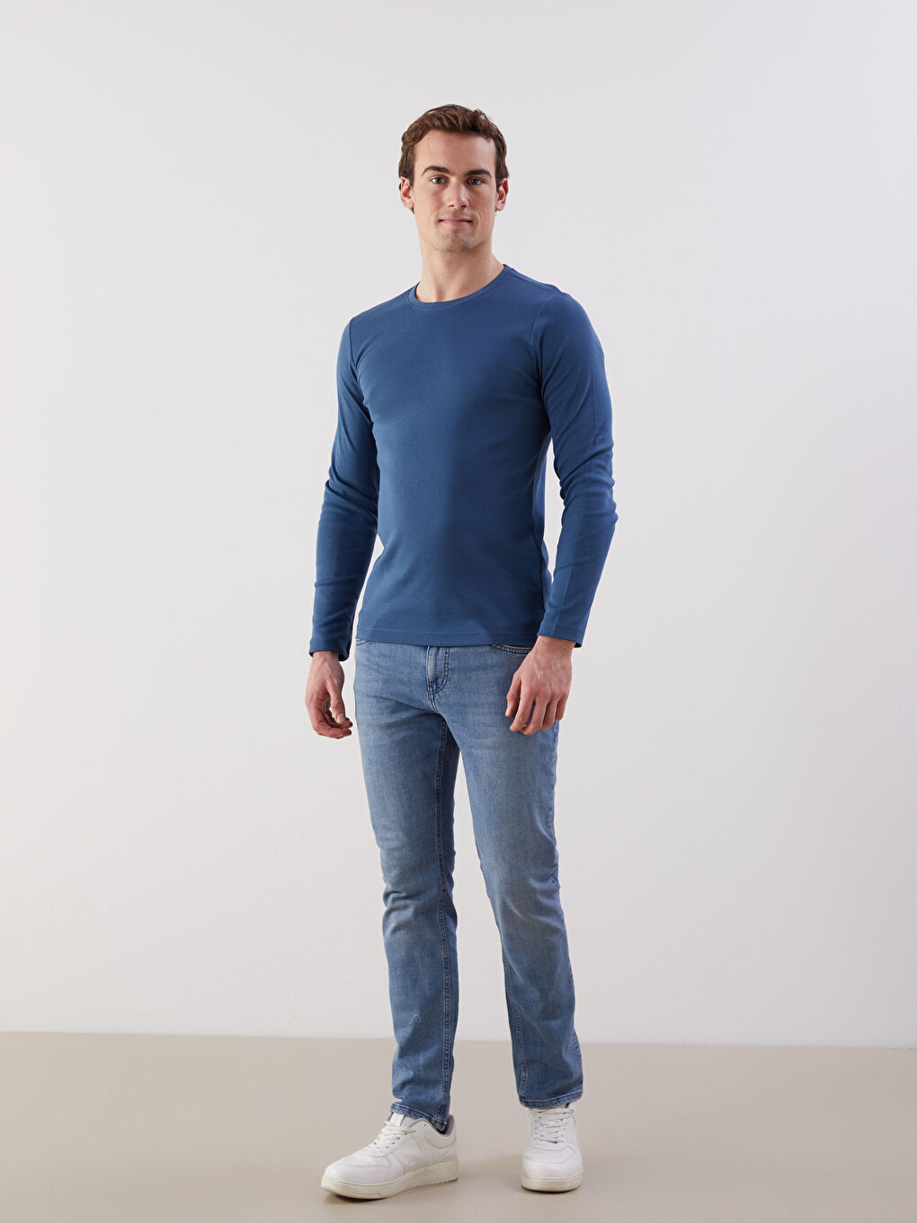 Crew Neck Men's Sweatshirt -W54374Z8-PJG