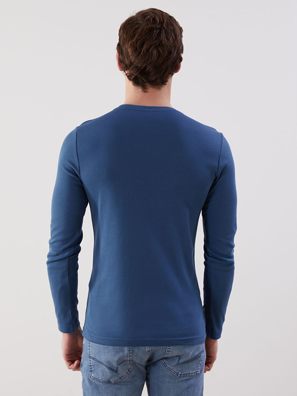 Crew Neck Men's Sweatshirt -W54374Z8-PJG