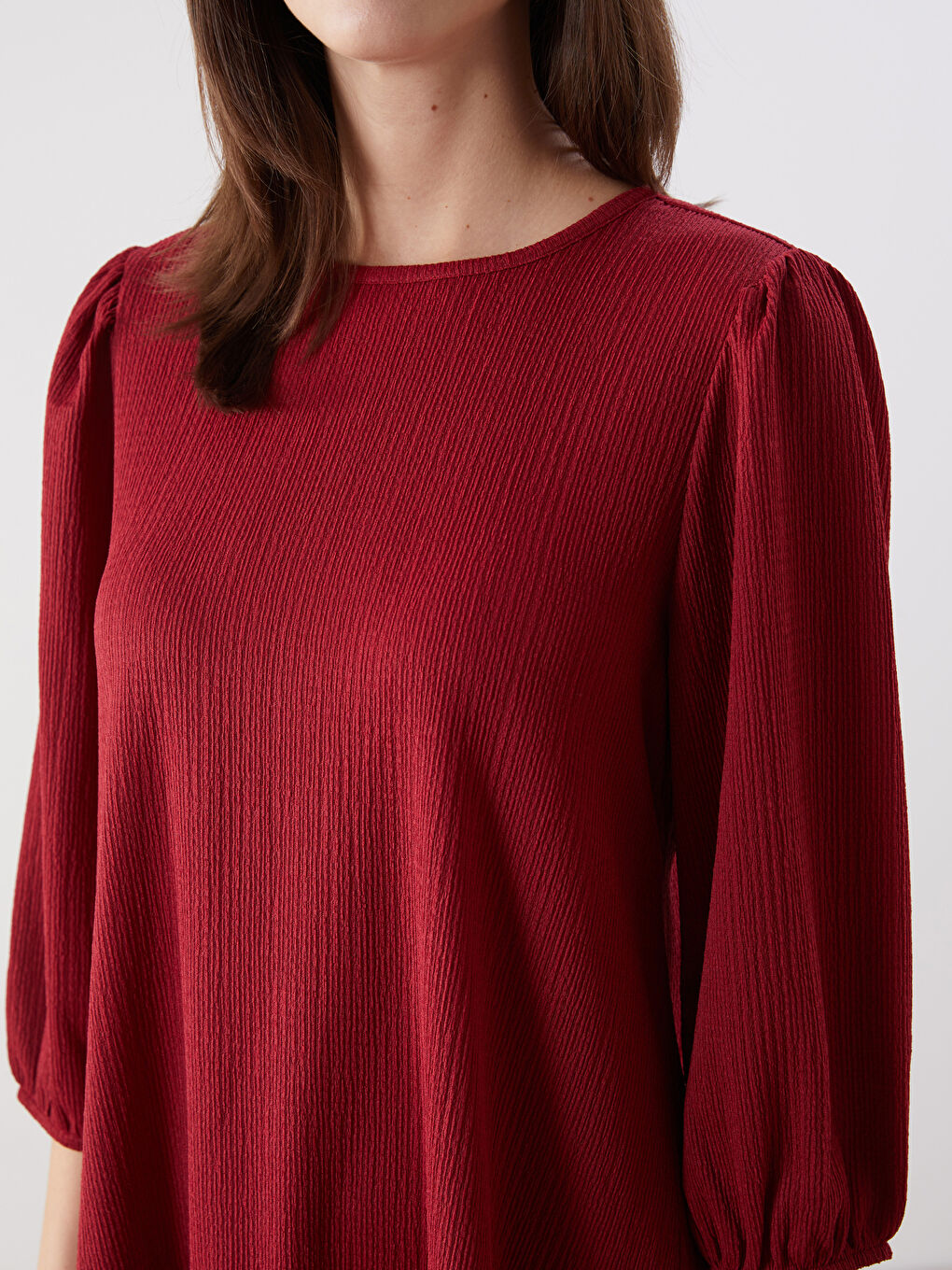 LCW Comfort Woman RED Dress -W54399Z8-R3M
