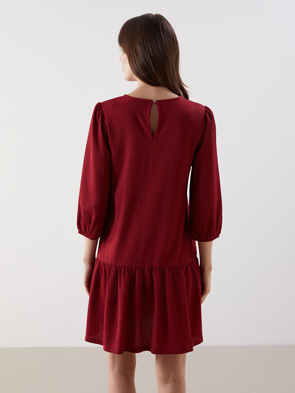 LCW Comfort Woman RED Dress -W54399Z8-R3M
