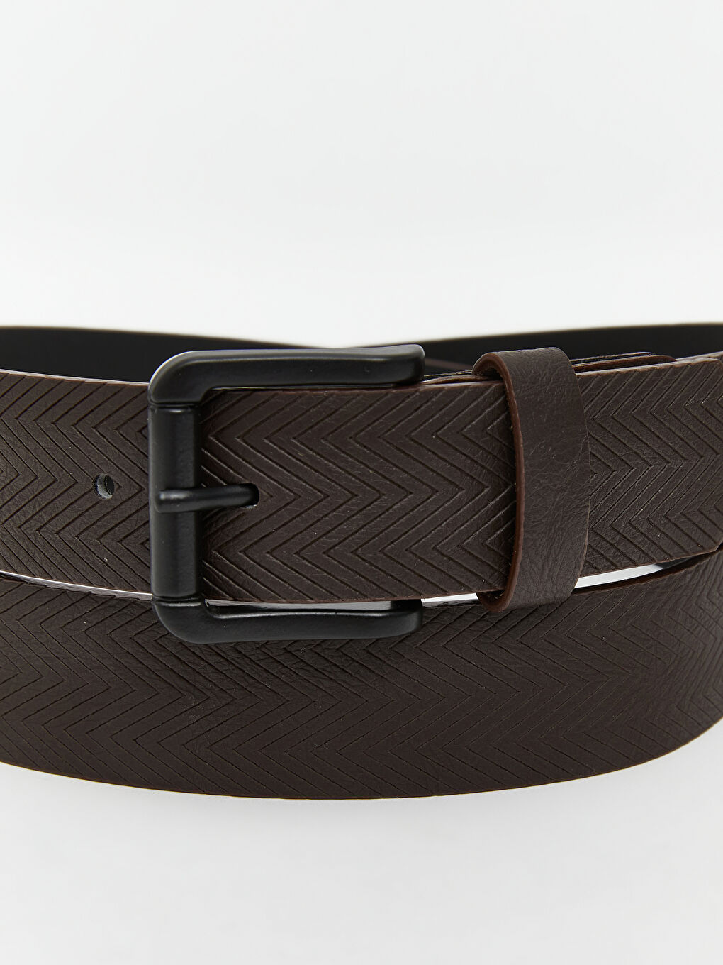 Kahverengi Deri Görünümlü Erkek Kemer-3