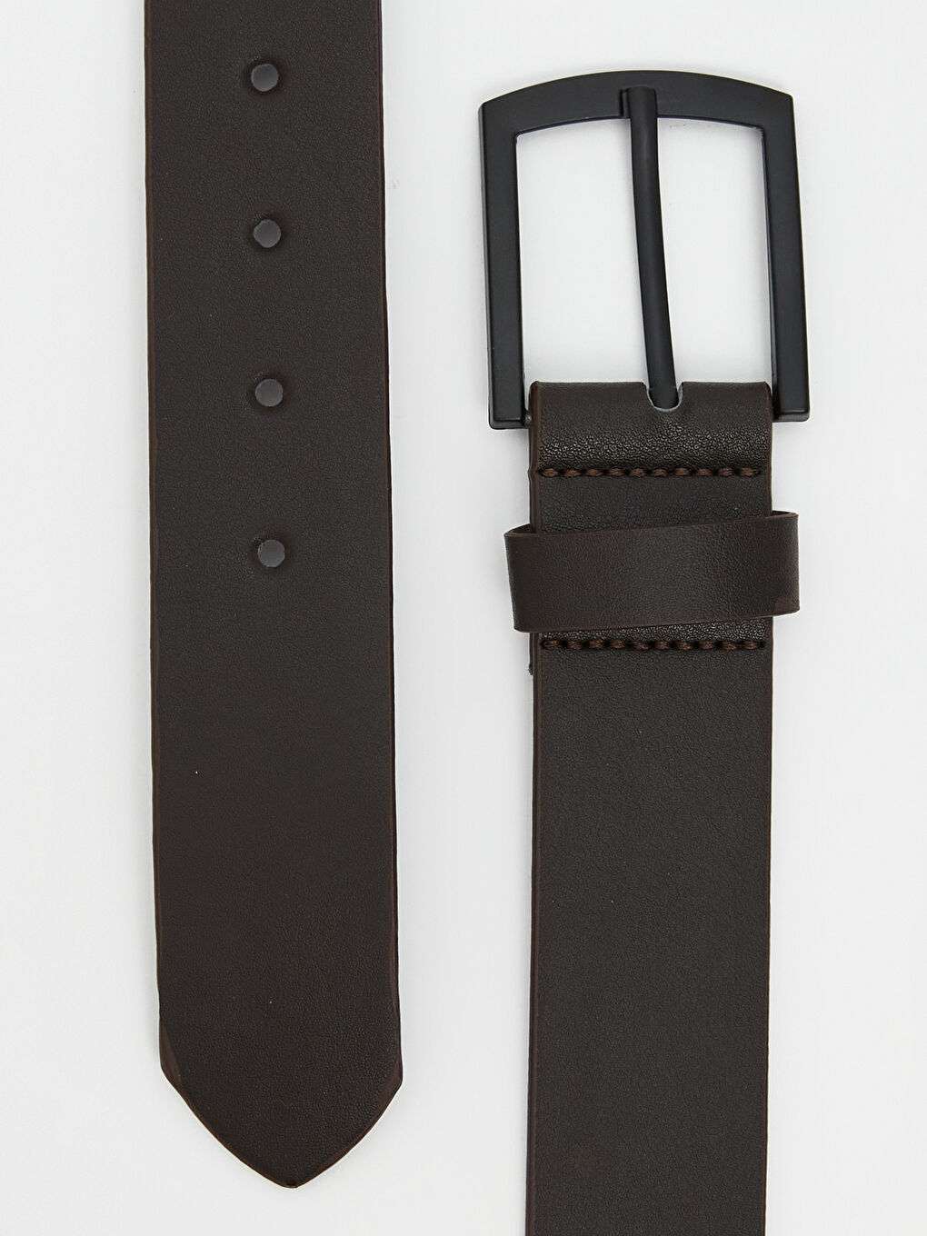 Kahverengi Deri Görünümlü Erkek Kemer-2