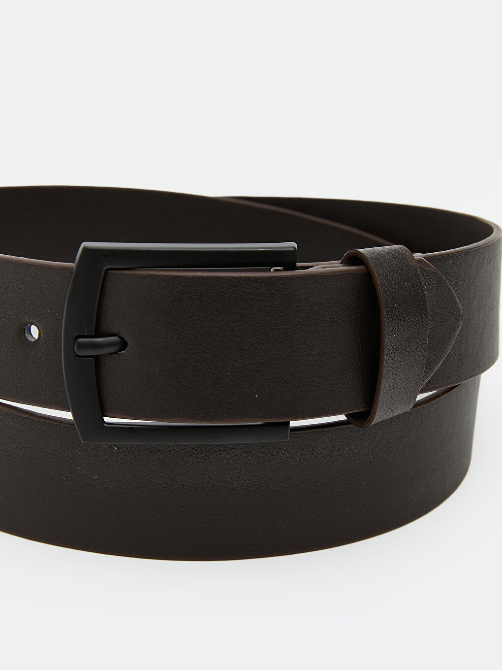 Kahverengi Deri Görünümlü Erkek Kemer-3