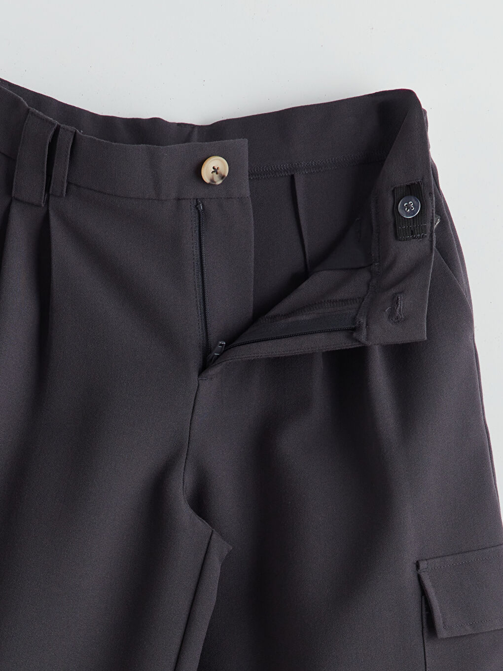 LCW Kids Girl ANTHRACITE Trousers -W54456Z4-HHY