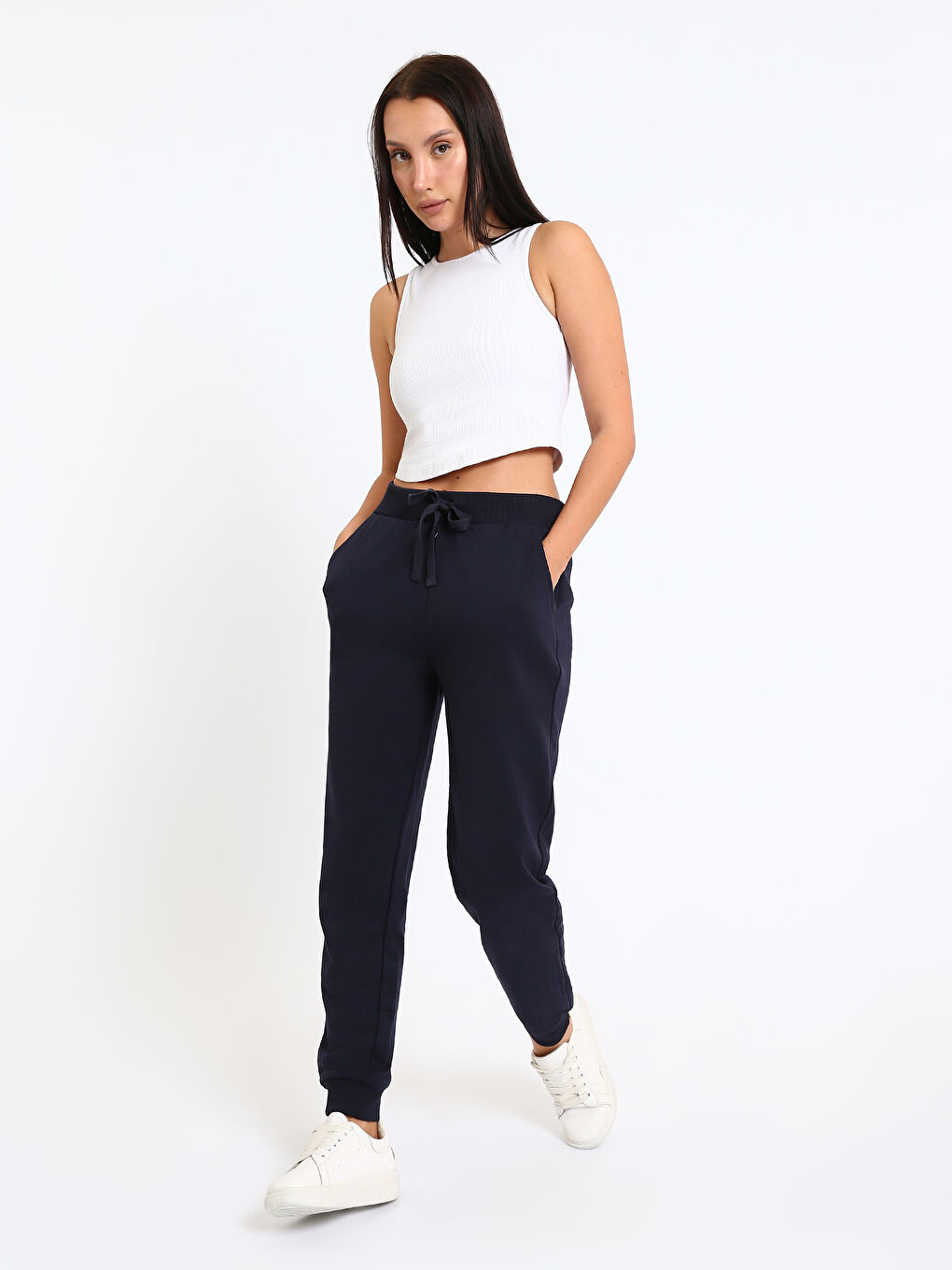 Pantalons de survêtement jogger à taille élastiquée pour Femmes