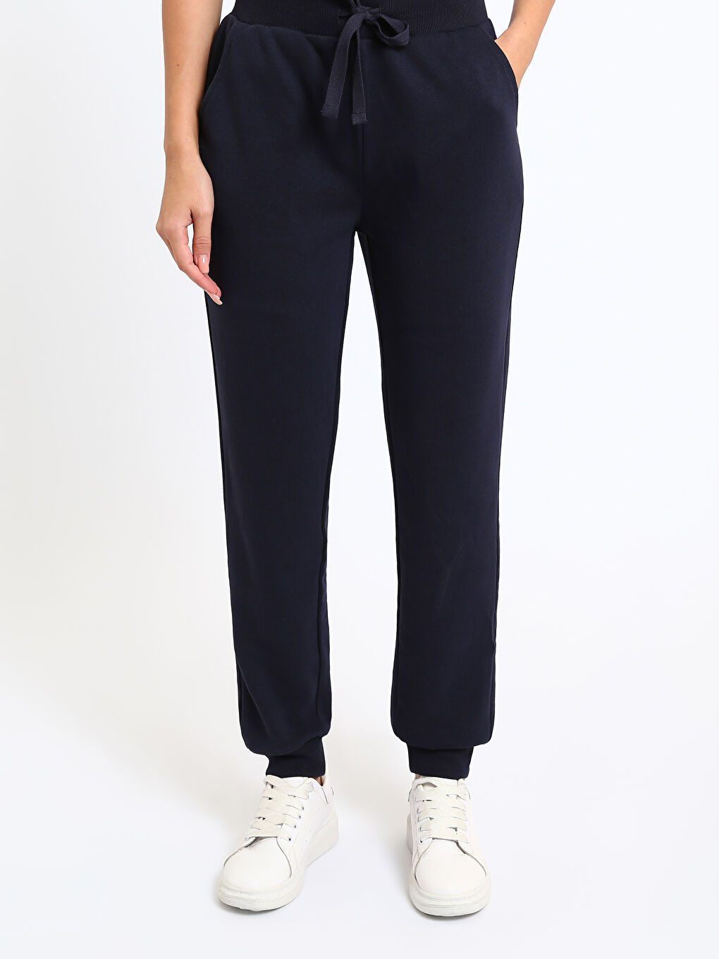 Pantalons de survêtement jogger à taille élastiquée pour Femmes-1