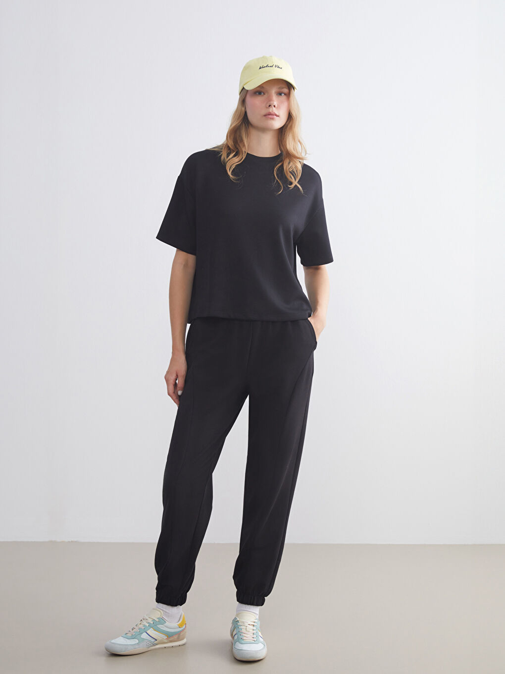 XSIDE Elasticated Waist Women's Jogger Sweatpants -W54458Z8-CVL