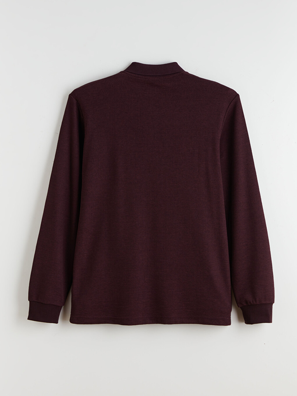 Mürdüm Polo Yaka Uzun Kollu Erkek Sweatshirt-5