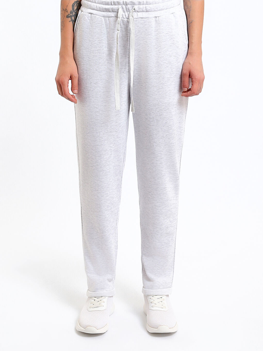 Дамски спортни панталони с еластична талия-1