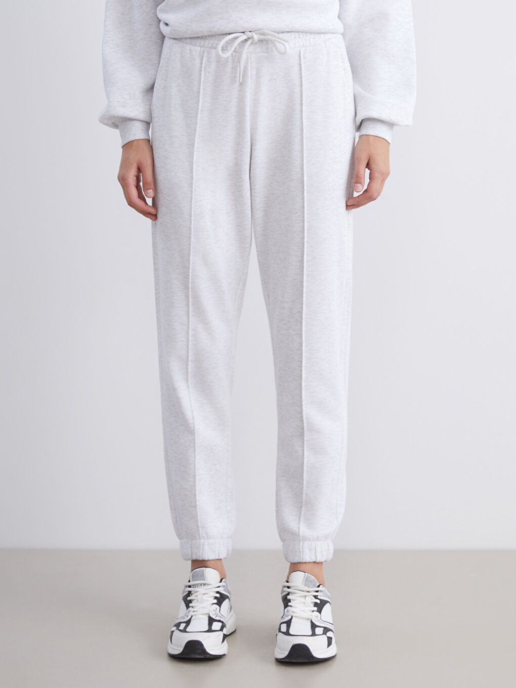 Elasticated Waist Women's Thick Jogger Sweatpants-1