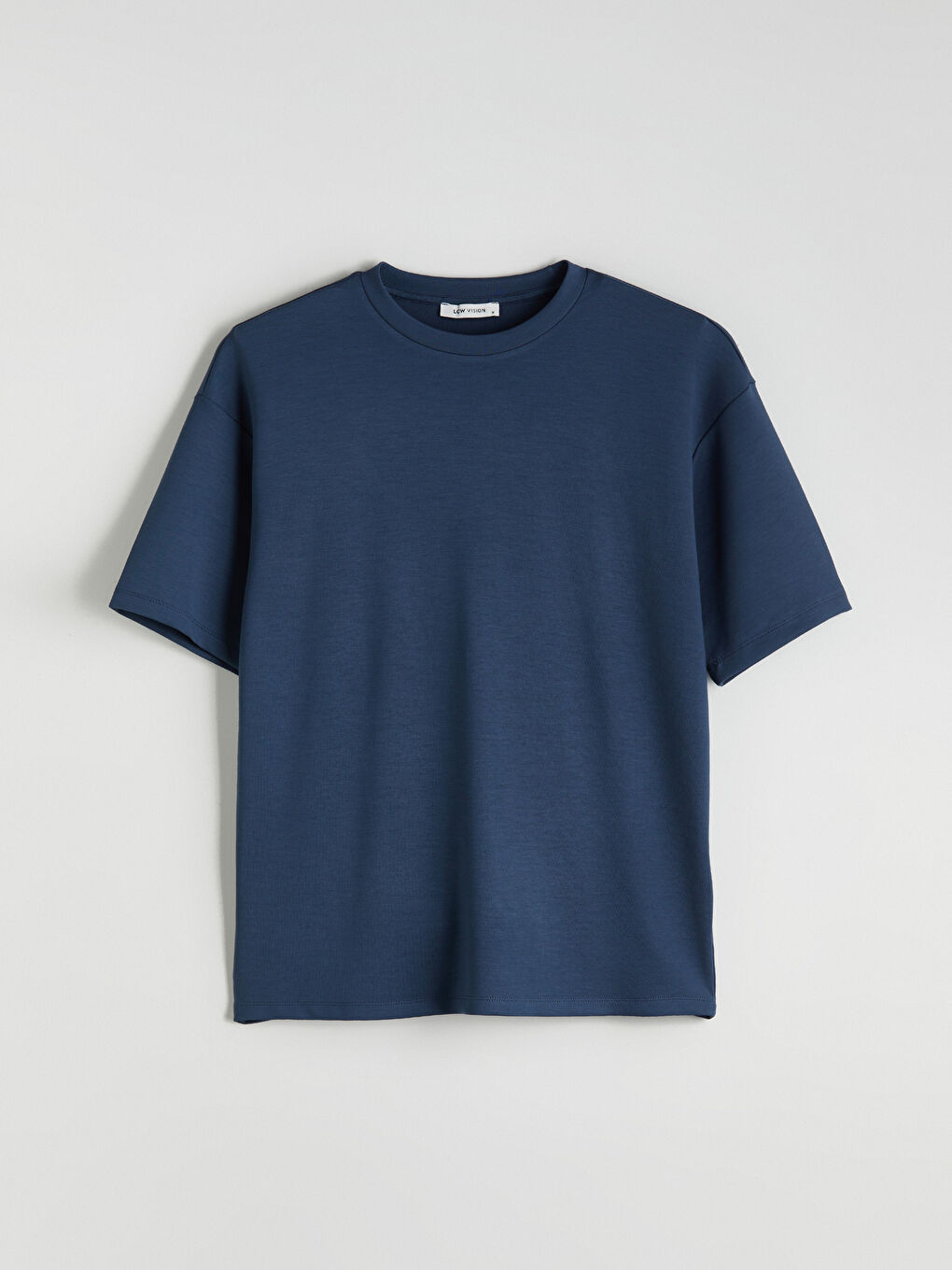 İndigo Bisiklet Yaka Erkek Tişört-4