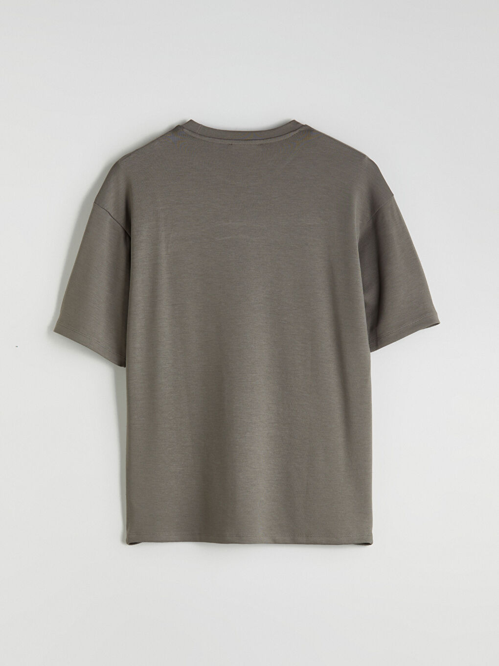 Haki Bisiklet Yaka Erkek Tişört-5