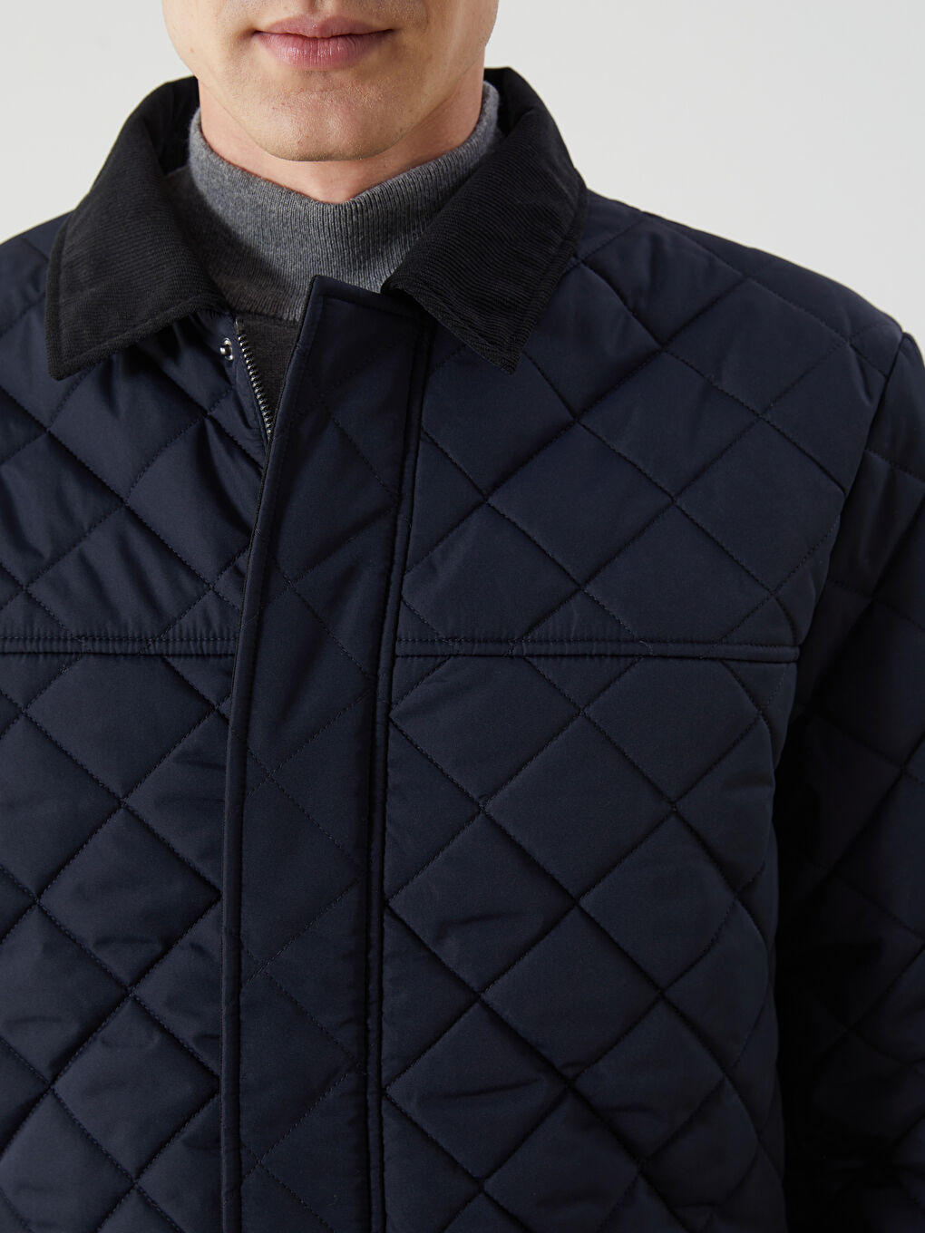 Standard Fit Collared Neck Men's Puffer Coat-2