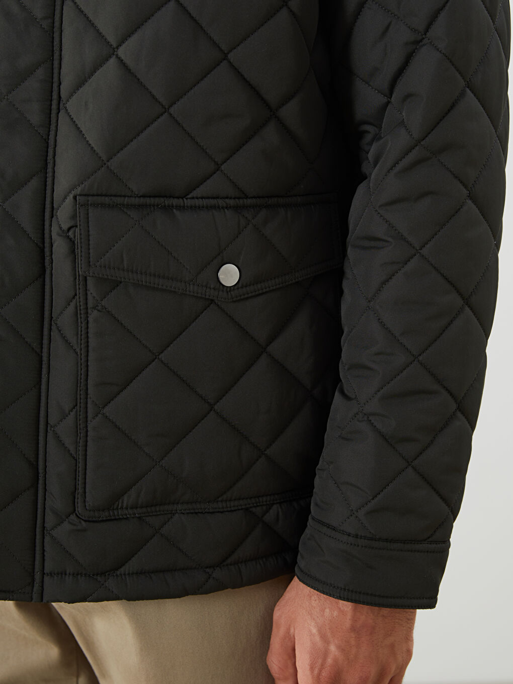 Standard Fit Collared Neck Men's Puffer Coat-2