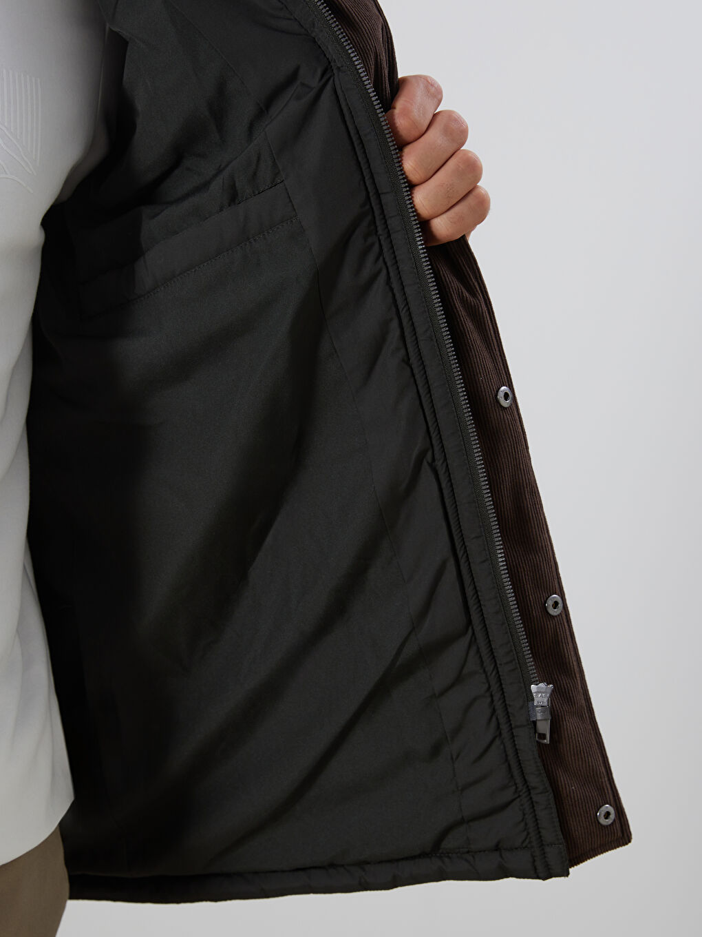 Standard Fit Collared Neck Men's Puffer Coat-3