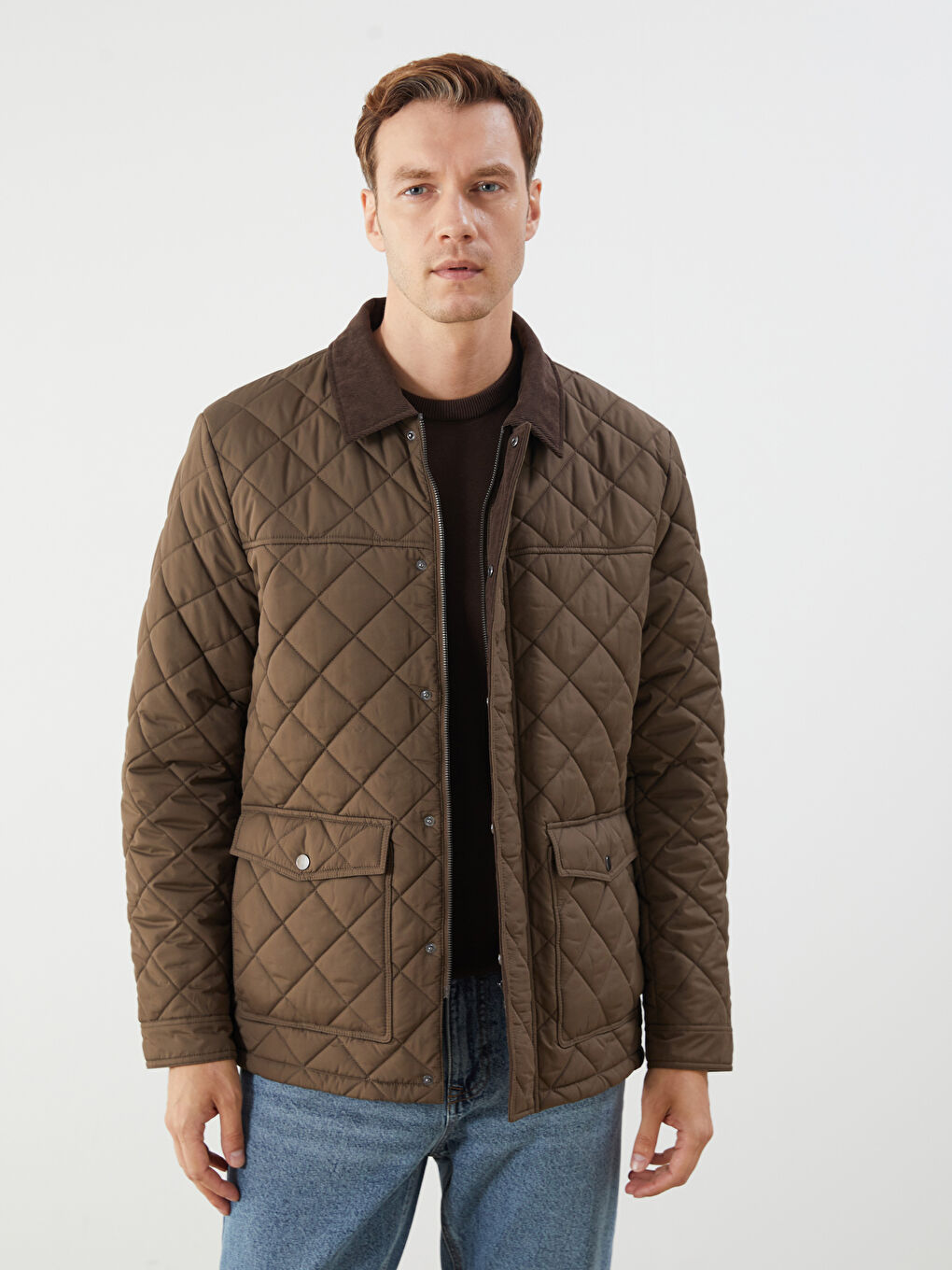 Standard Fit Collared Neck Men's Puffer Coat