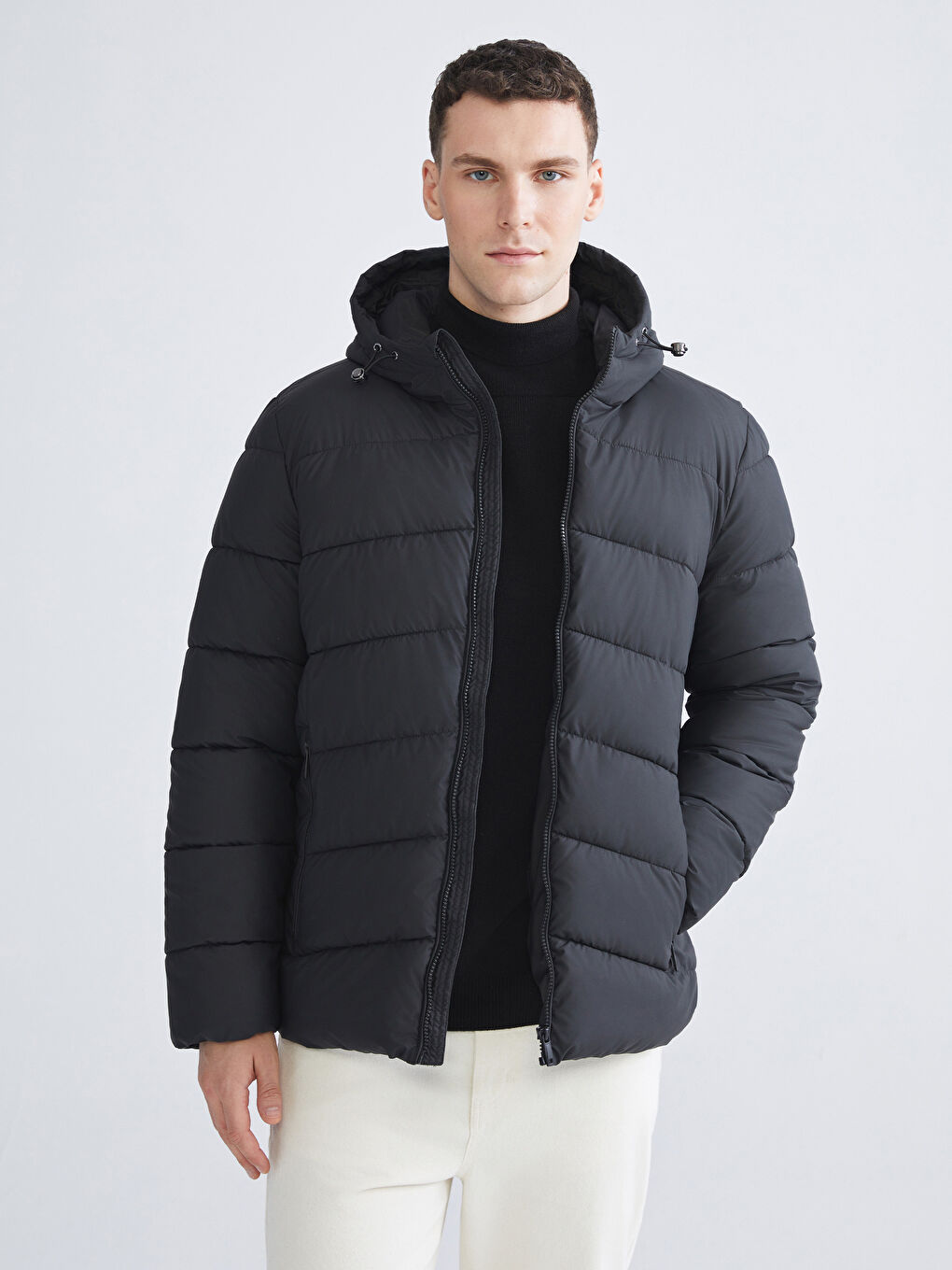 LCWAIKIKI Classic Standard Fit Hooded Men's Puffer Coat -W54476Z8-CVL