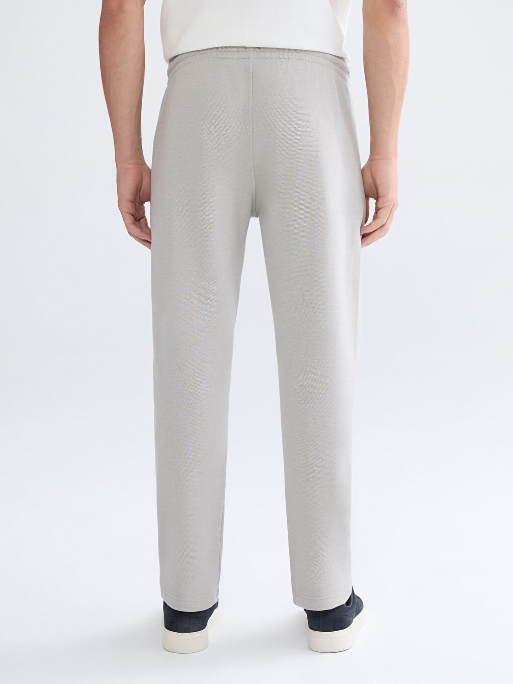 Gri Standart Kalıp Erkek Eşofman Altı-3