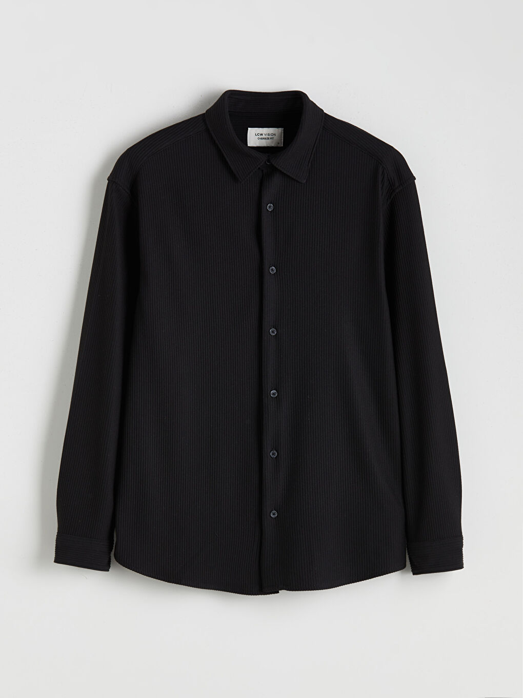 Сорочка чоловіча вільного крою з довгими рукавами-4