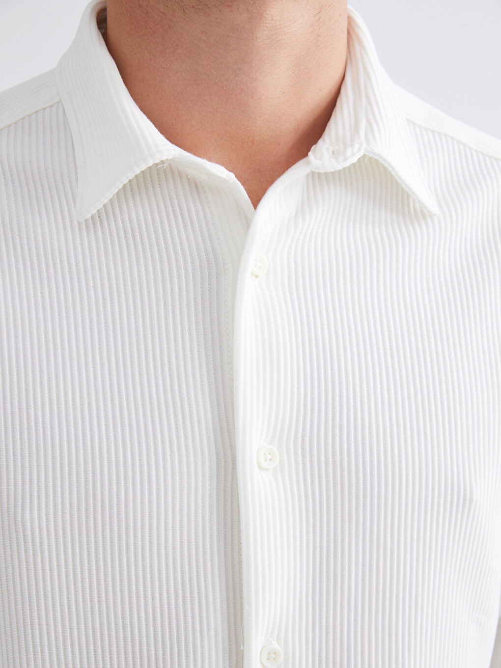 Рубашка с длинным рукавом свободного кроя для мужчин-2