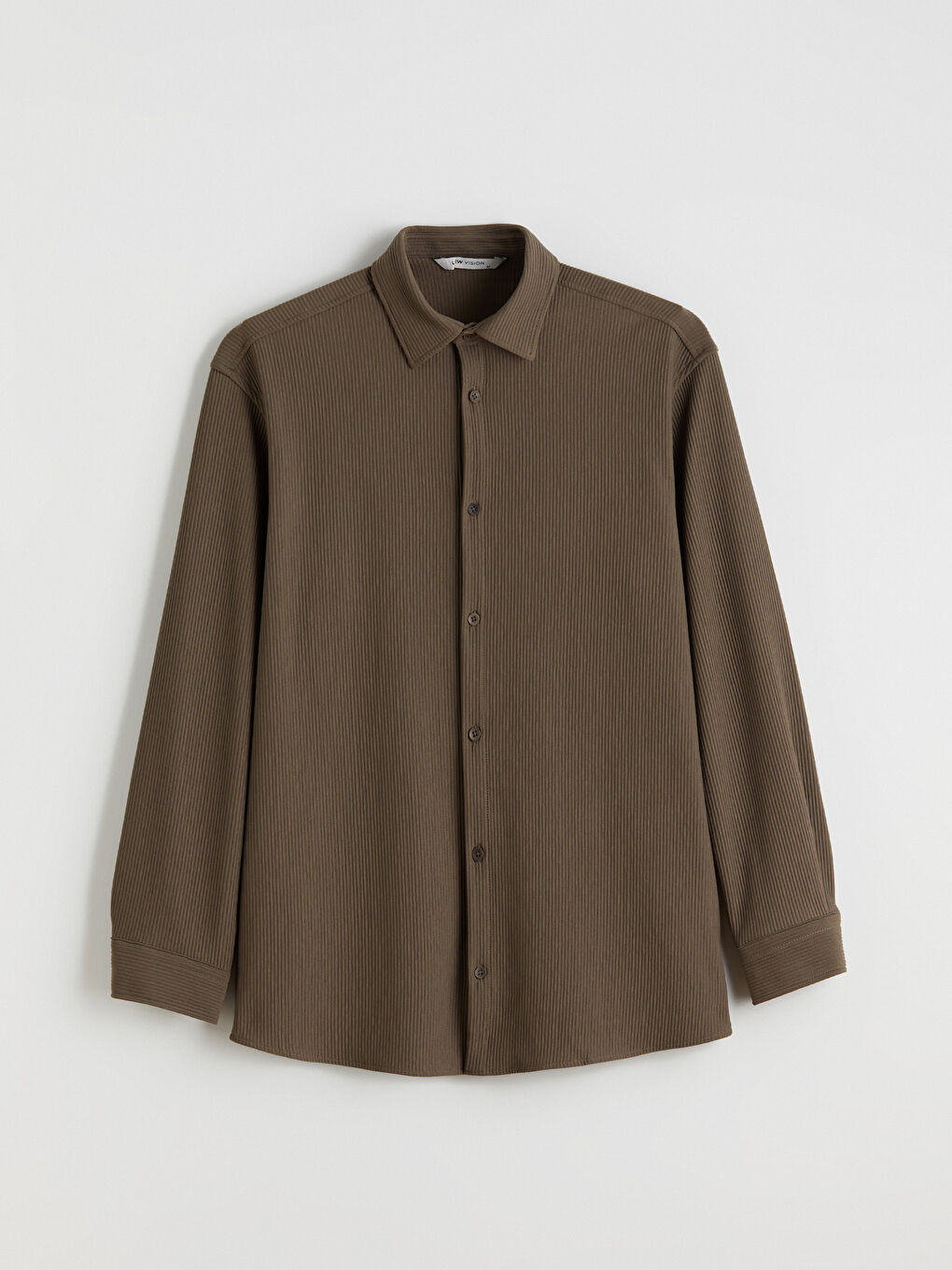 Сорочка чоловіча вільного крою з довгими рукавами-4