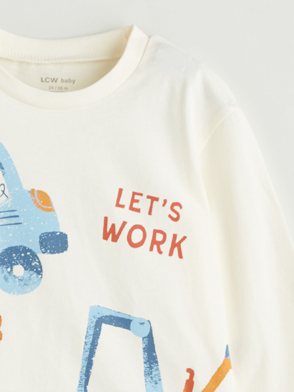 LCW baby طقم بيجاما بيج طفل رضيع -W54490Z1-YG7