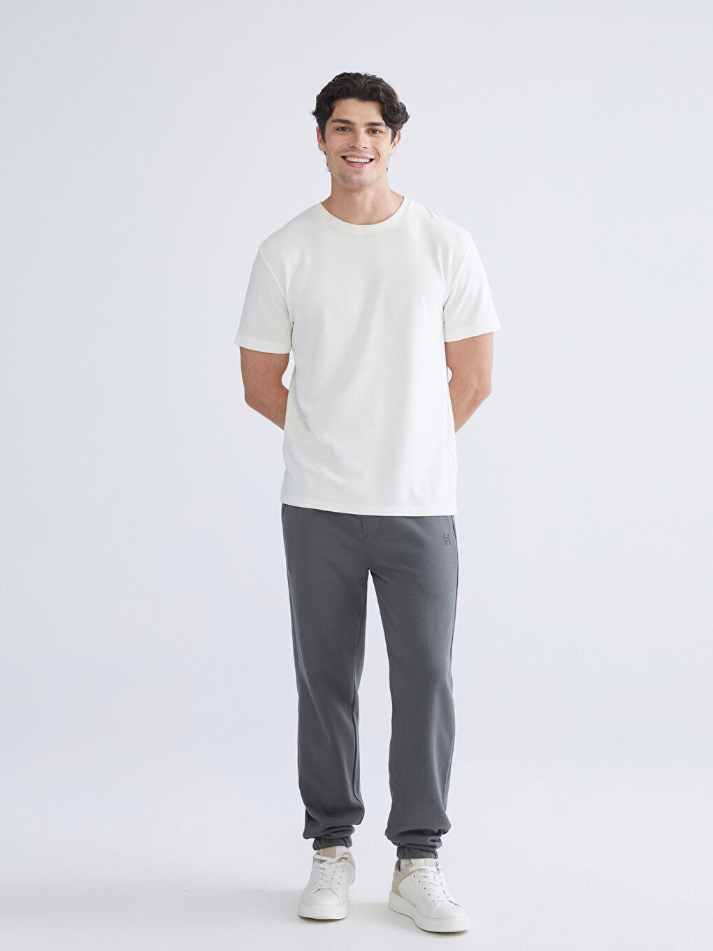 Antrasit Rahat Kalıp Erkek Jogger Eşofman Altı