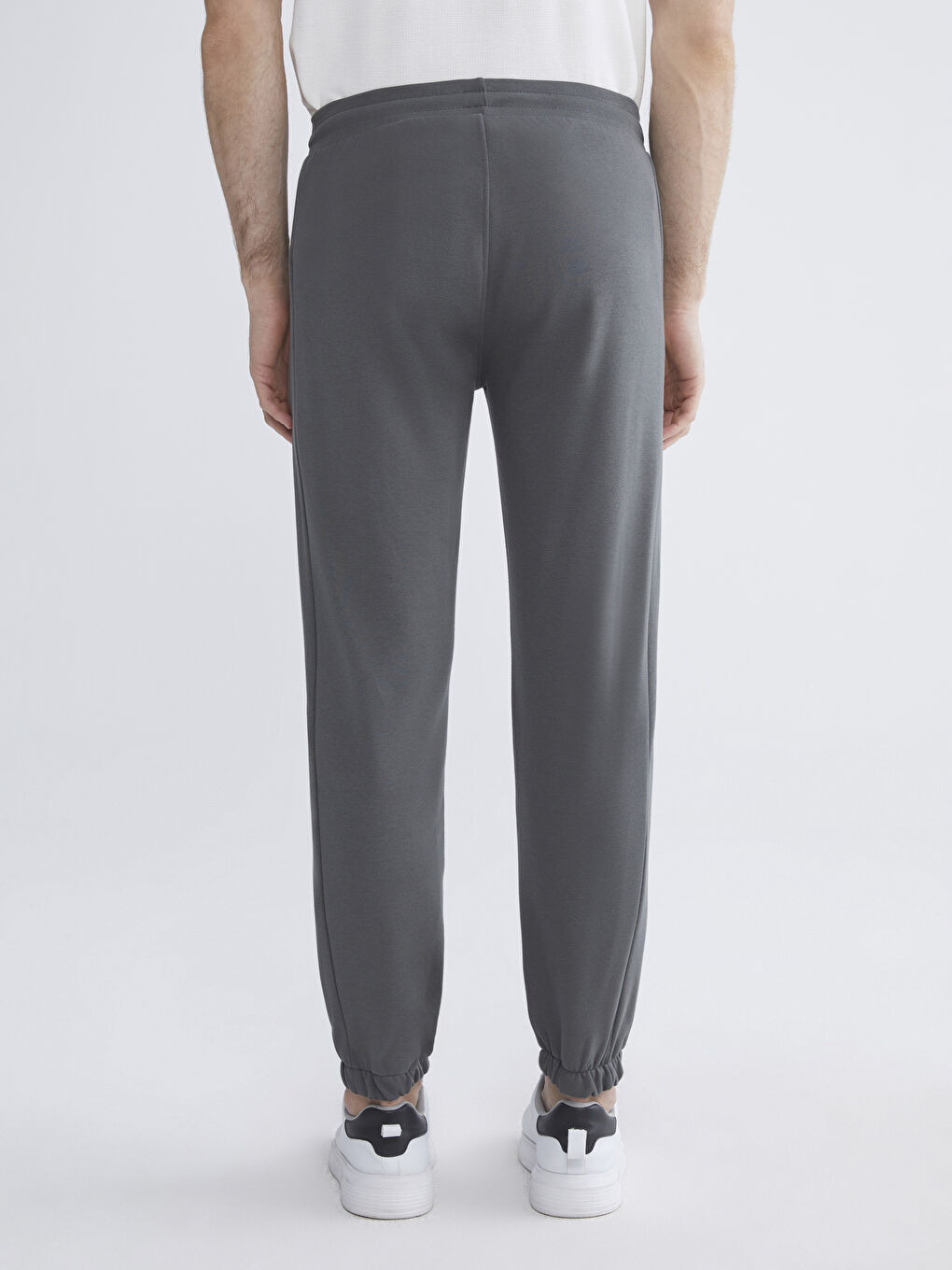 Antrasit Rahat Kalıp Erkek Jogger Eşofman Altı-6