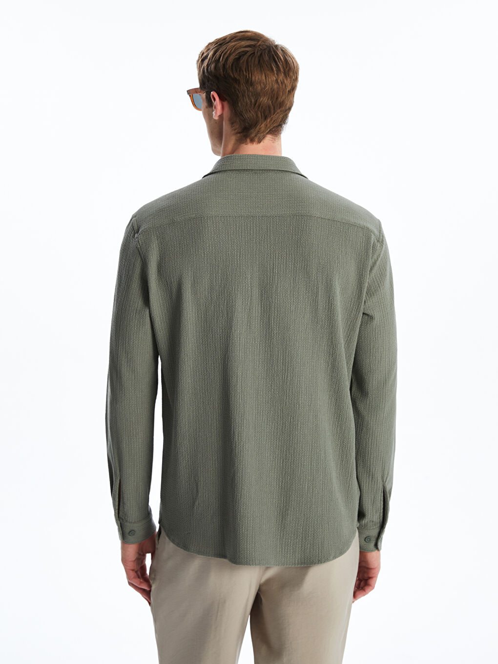 LCW Vision Regular Fit Long Sleeve Men's Shirt -W54503Z8-QR5