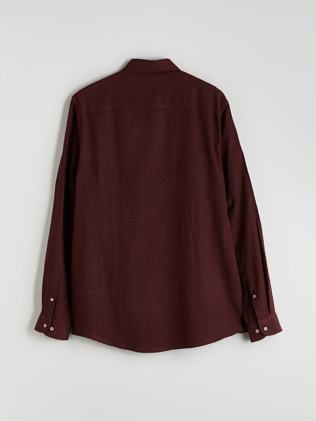 Slim Fit Long Sleeve Dobby Men's Shirt-9