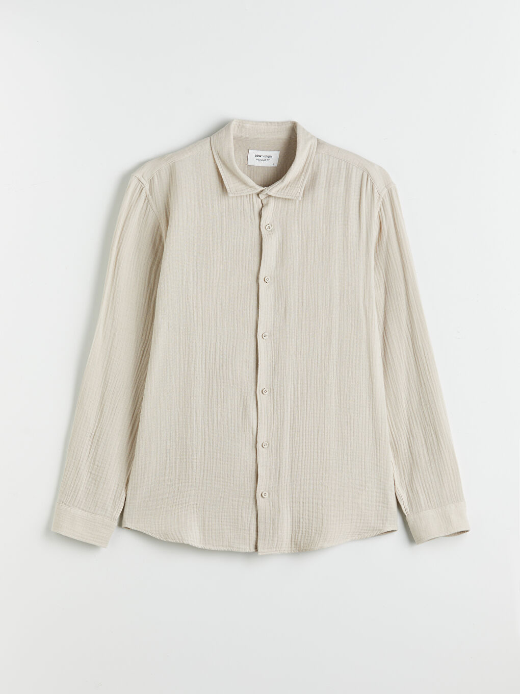 LCW Vision Relaxed Fit Long Sleeve Men's Shirt -W54508Z8-CV3