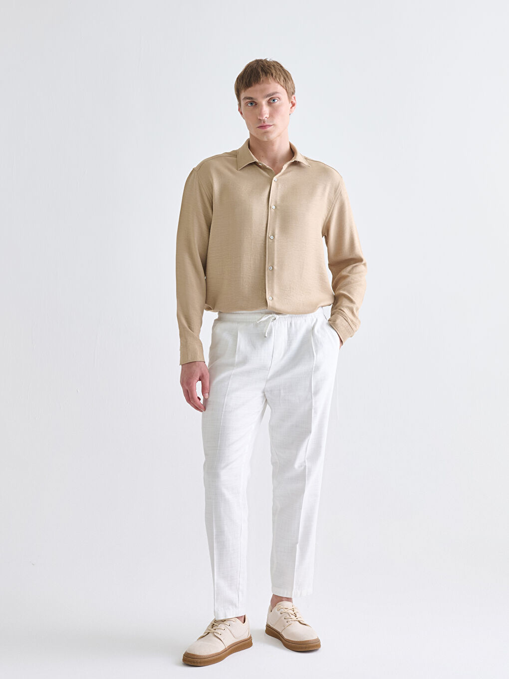 Regular Fit Long Sleeve Men's Shirt-1