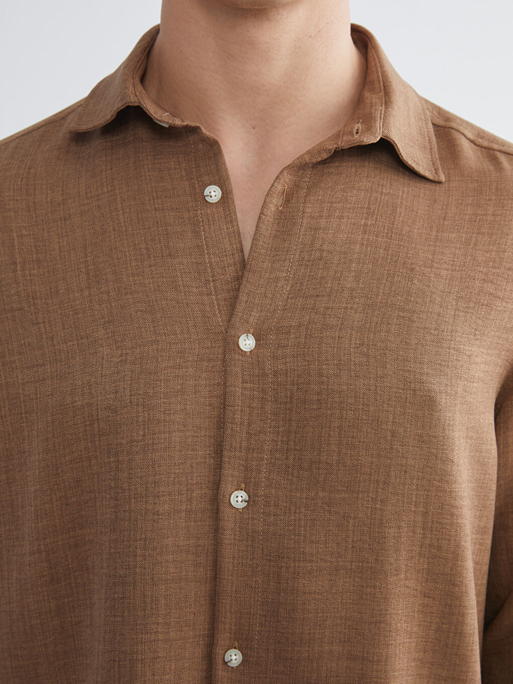 LCW Vision Regular Fit Long Sleeve Men's Shirt -W54512Z8-ZS7