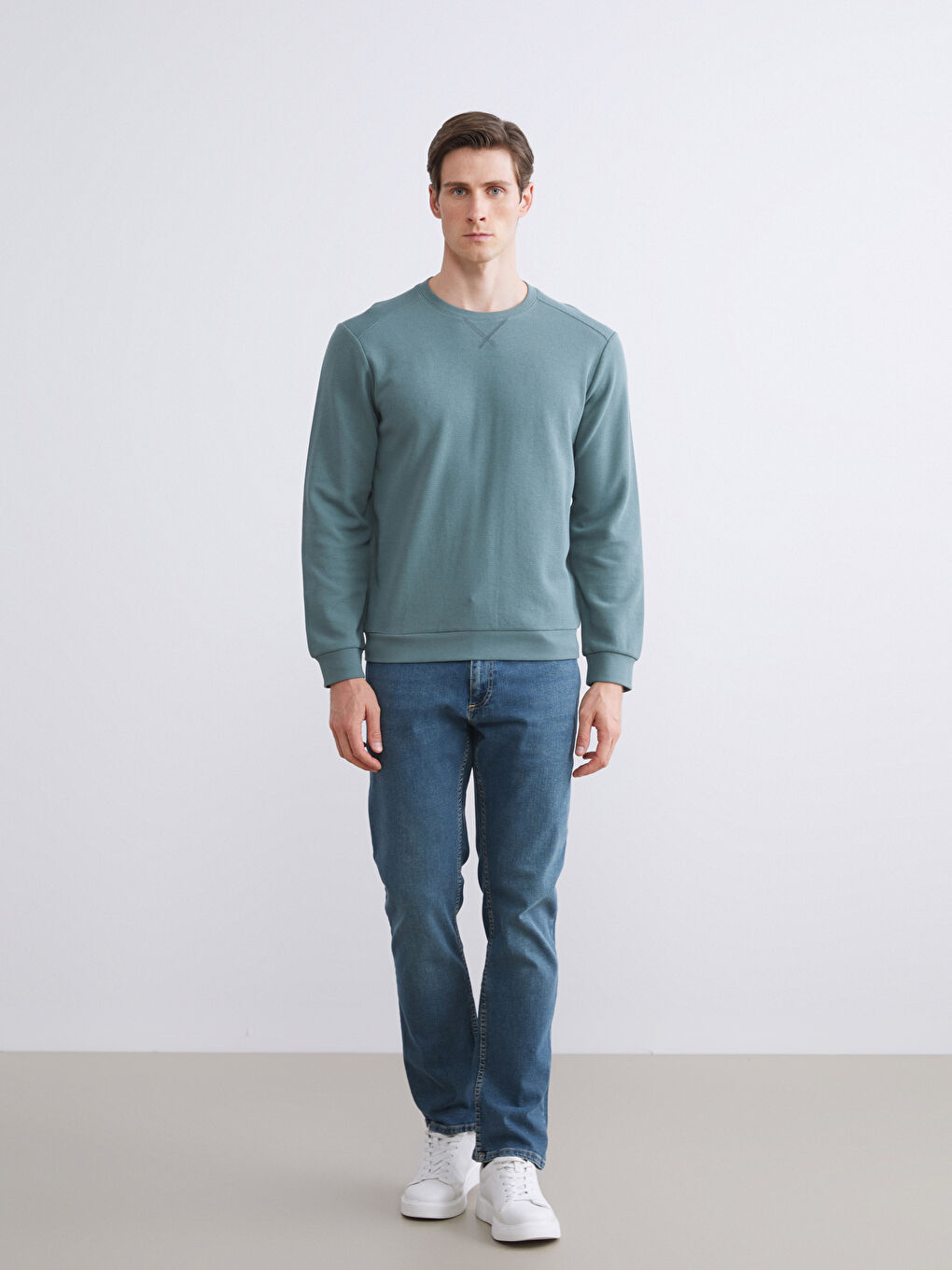 Crew Neck Men's Sweatshirt-1