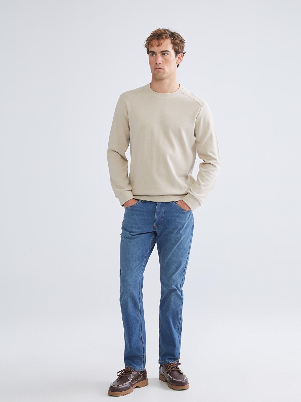 Crew Neck Men's Sweatshirt-1