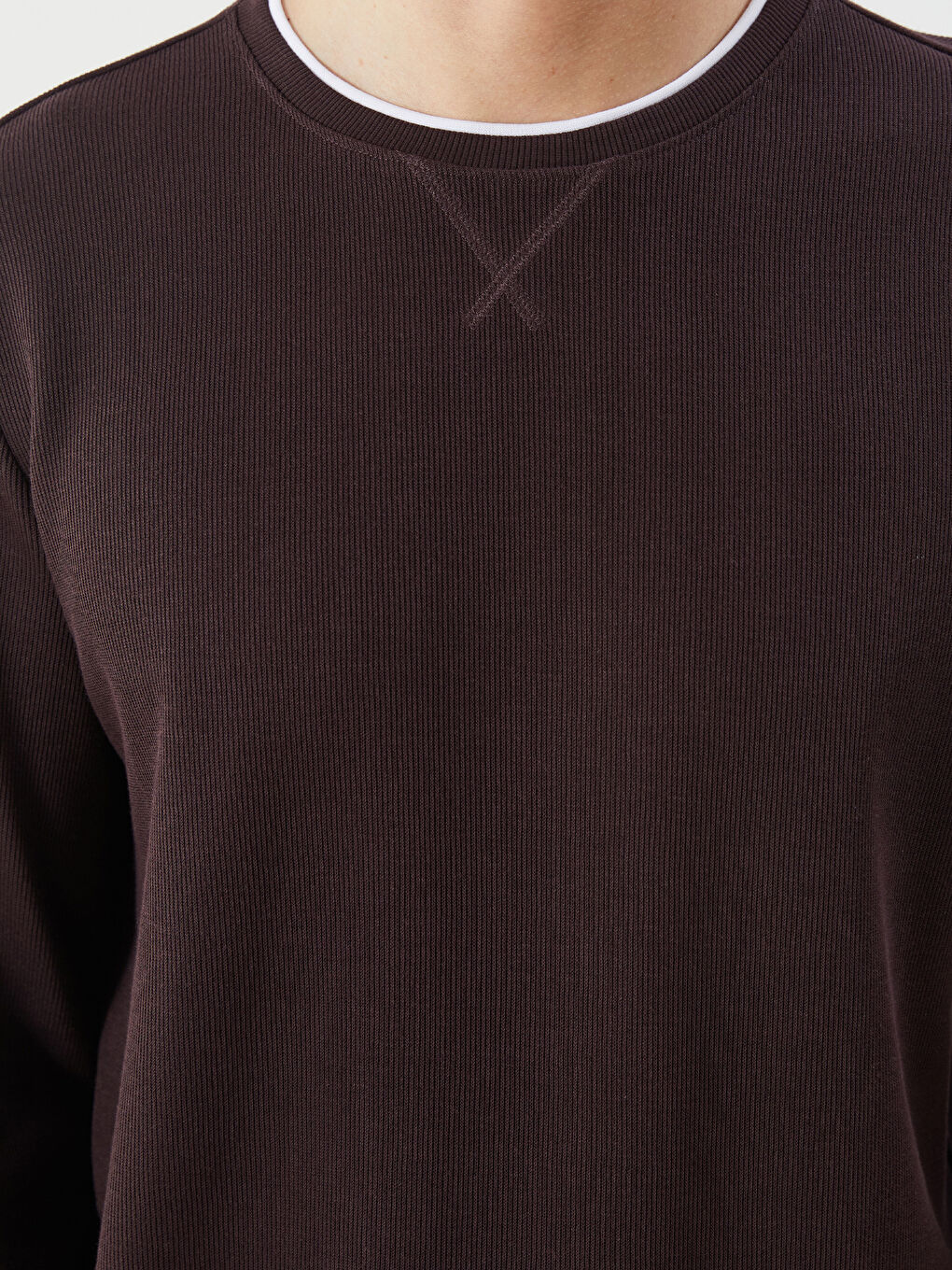 Crew Neck Long Sleeve Men's Sweatshirt-2