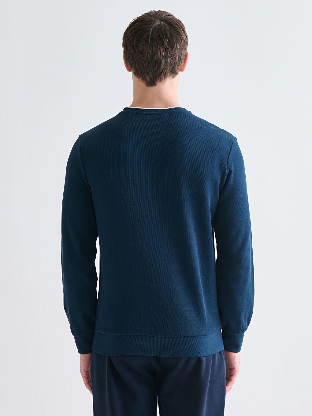 Crew Neck Long Sleeve Men's Sweatshirt-6