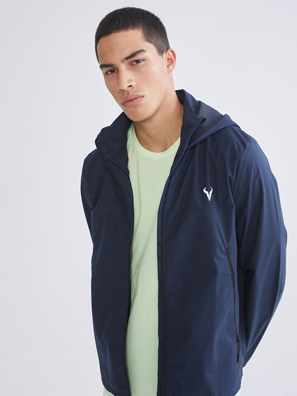 Locker Sitz Kapuzenmantel für Herren