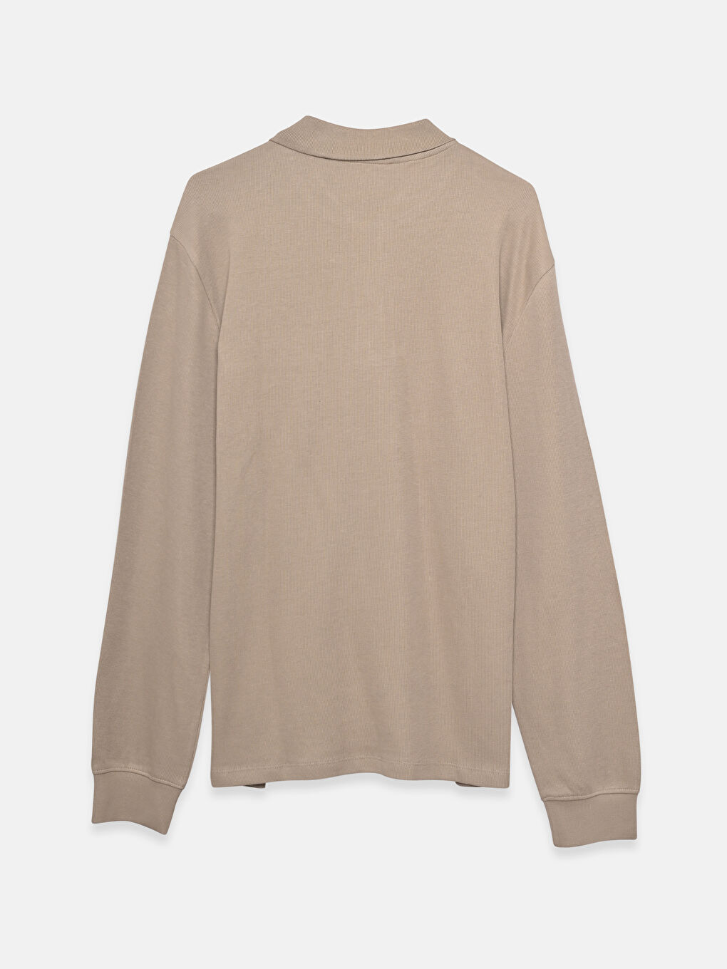 Polo Neck Long Sleeve Men's Sweatshirt-1