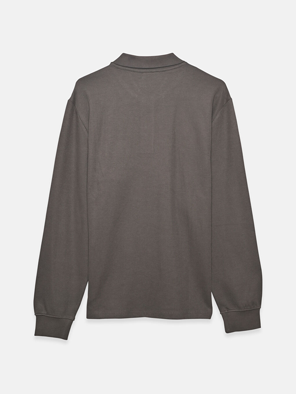 Polo Neck Long Sleeve Men's Sweatshirt-1