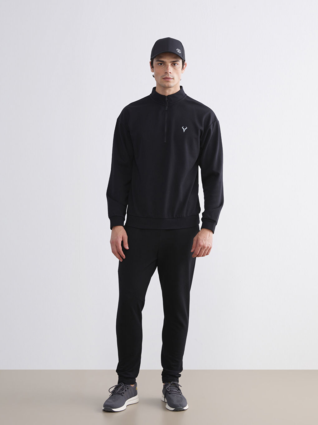 Funnel Neck Men's Sweatshirt-1