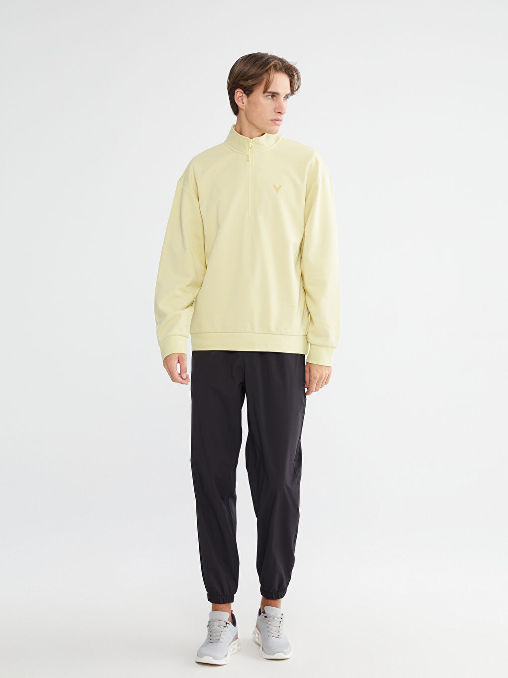 Funnel Neck Men's Sweatshirt-1
