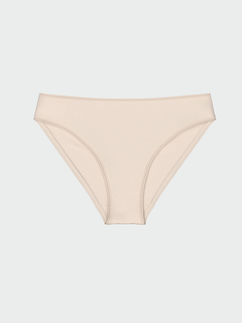 Bej Düz Bikini Külot