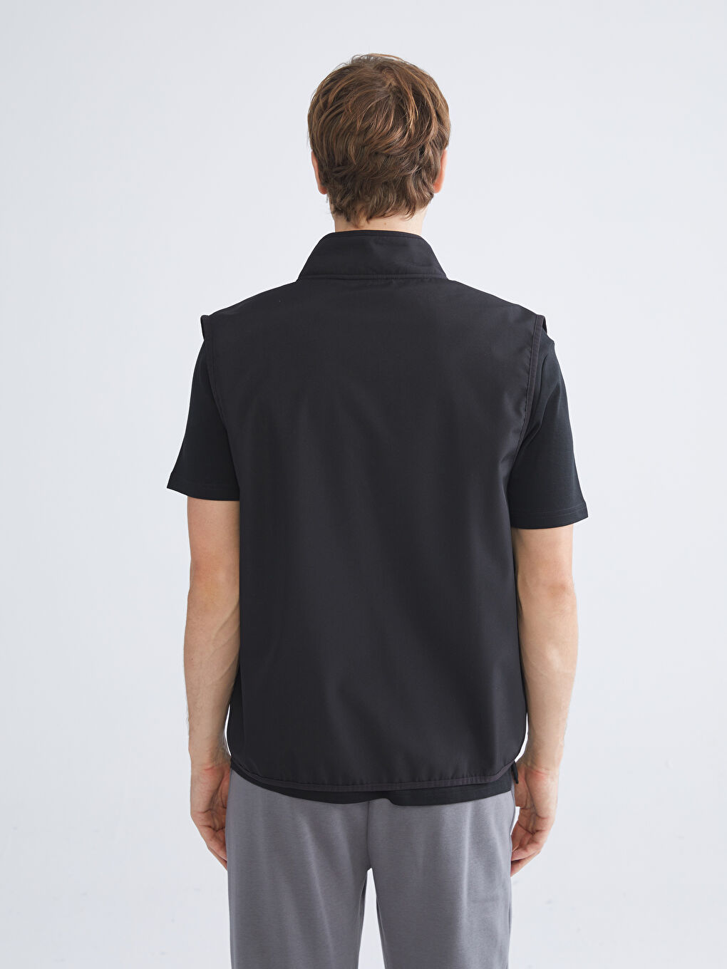 Straight Collar Men's Vest-4