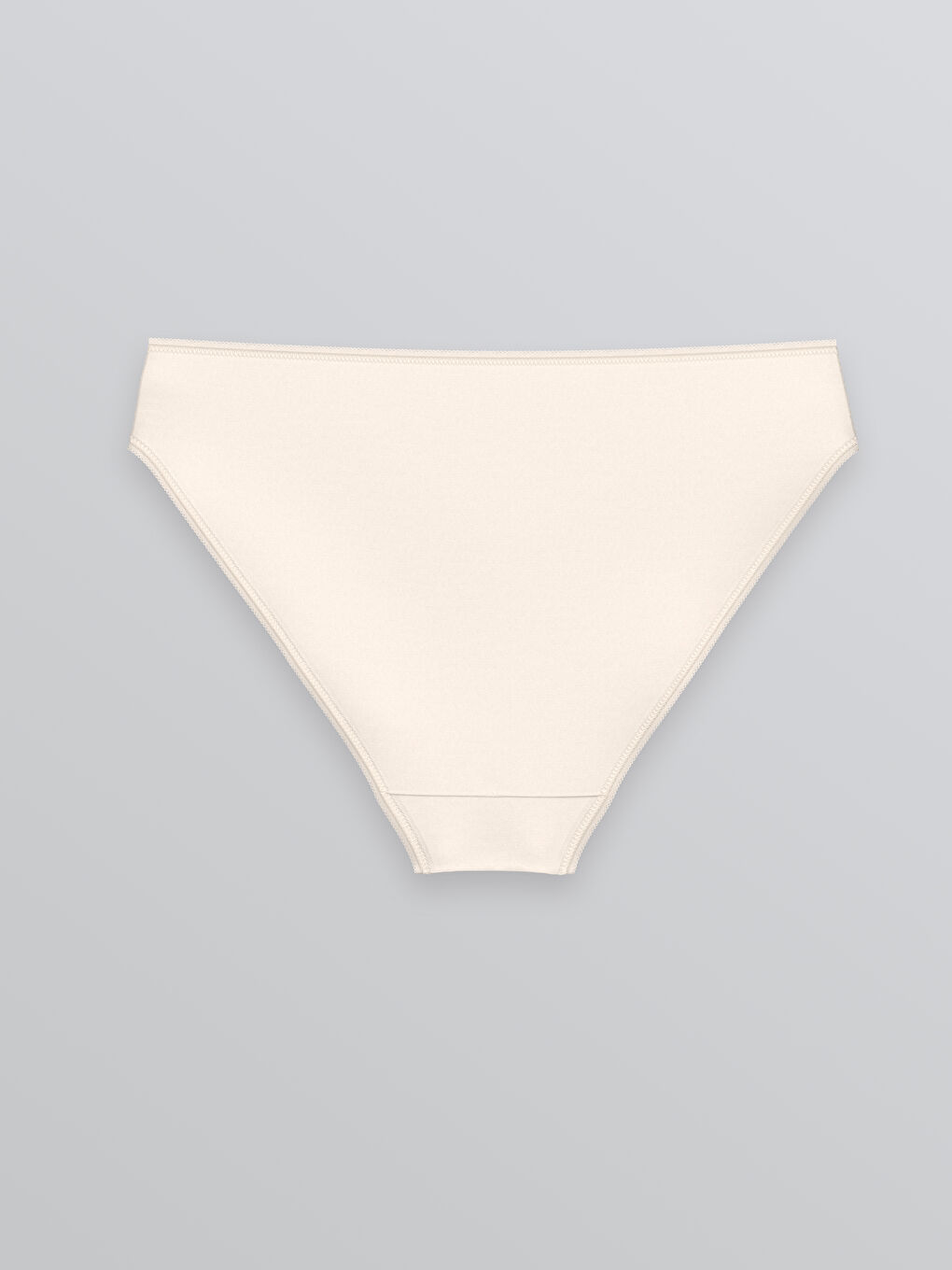 Bej Düz Bikini Külot-1
