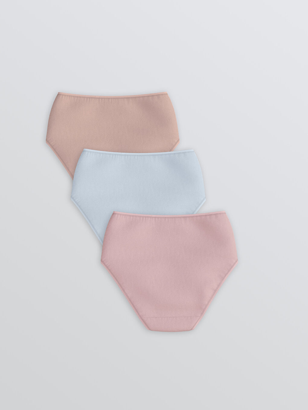 Lila Düz Klasik Külot 3'lü-1