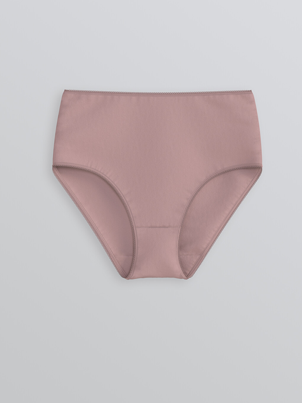 Pembe Yüksek Bel Düz Klasik Külot