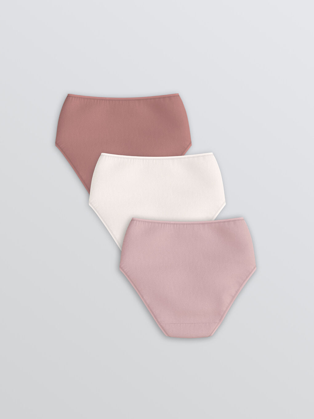 Lila Düz Klasik Külot 3'lü-1