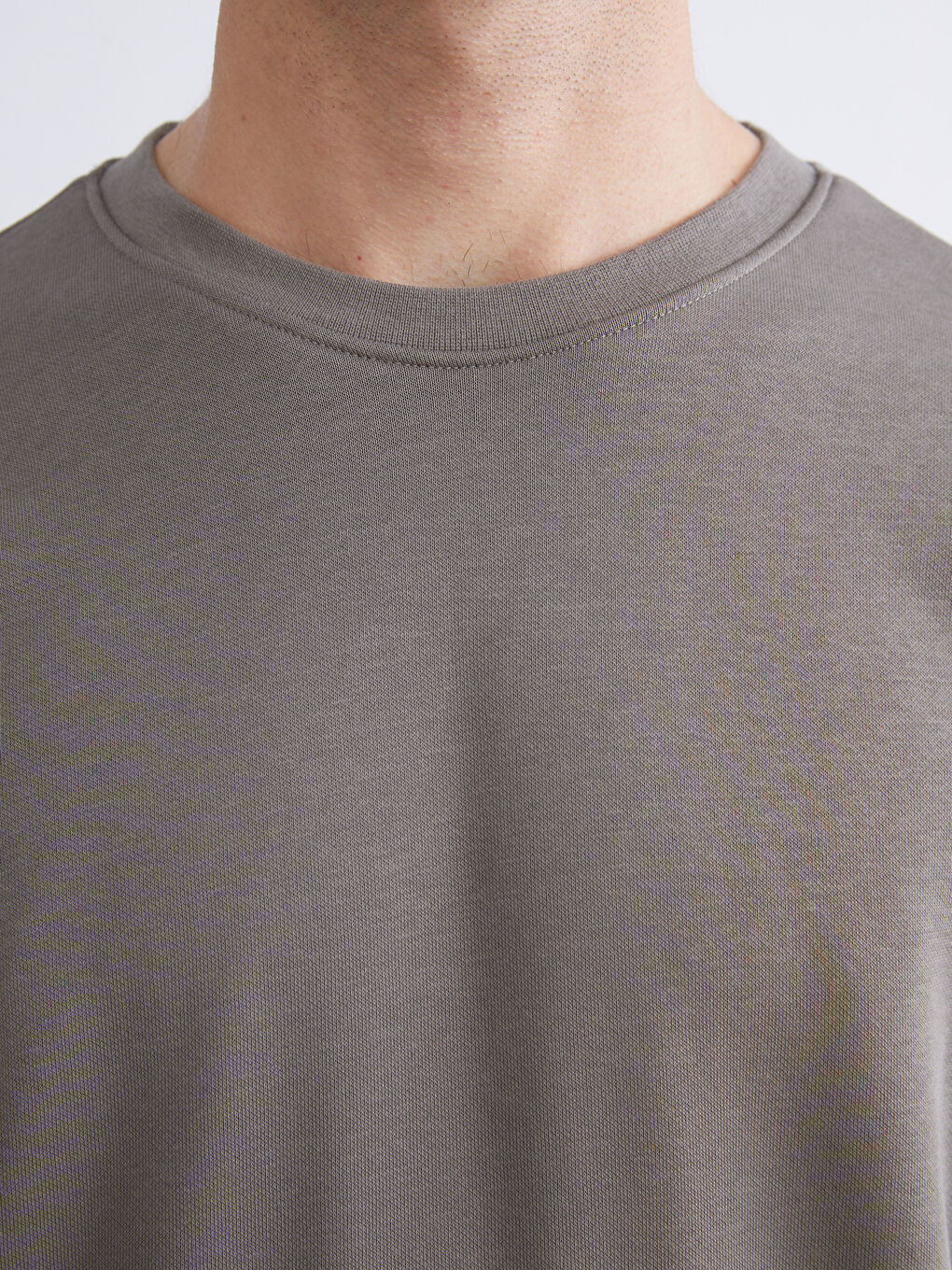 Crew Neck Men's Thick Sweatshirt-2