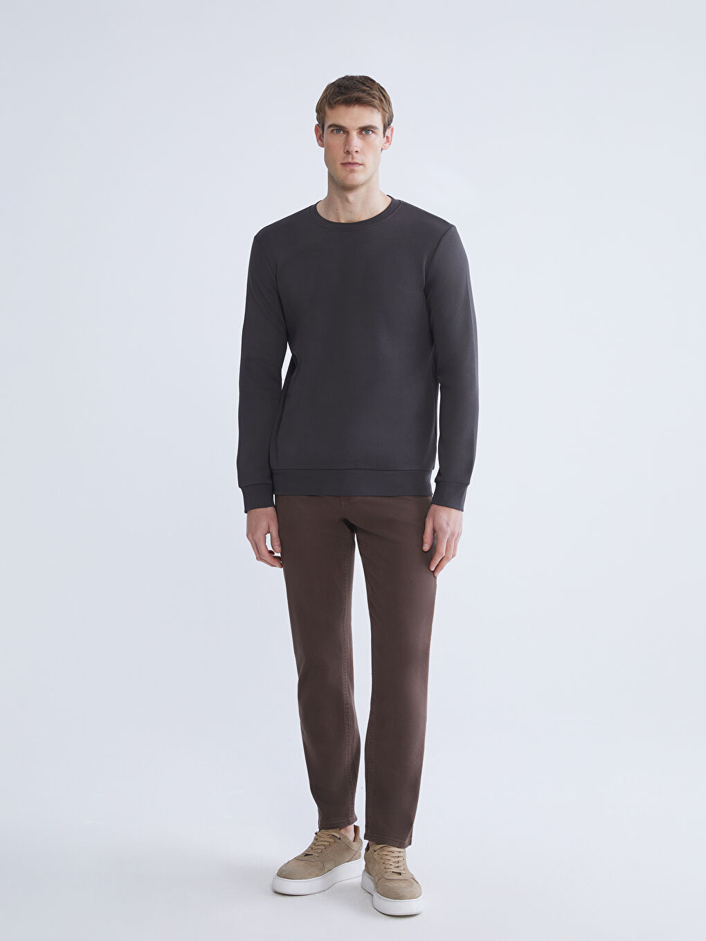 Crew Neck Men's Sweatshirt-2